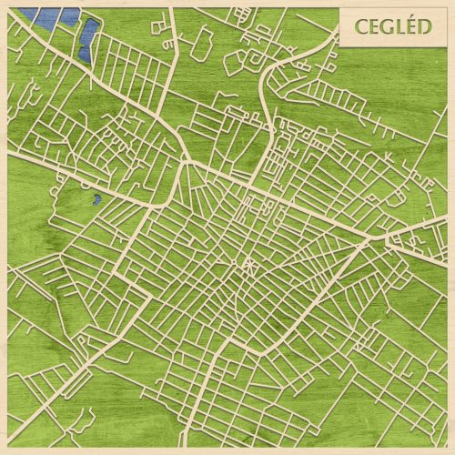 Natura Products – Cegléd 3D Stadtkarte Wanddekoration
