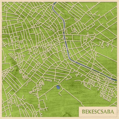 Natura Products – Békéscsaba 3D Stadtkarte Wanddekoration