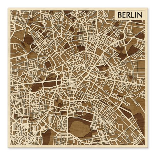 Natura Products – 3D Stadtkarte Berlin als Wanddekoration