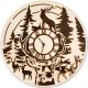 Rehe im Wald Holzwanduhr | 3D Wanddekoration