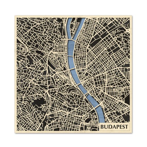 Natura Products – Budapest 3D Holz-Stadtkarte